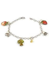 gabriella rivalta bracelet with charms fruit and animals enamelled 750 gold small rings total grams 0,8