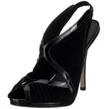 Buffalo 14250-543 kid suede patent black 19, Damen Sandalen/Fashion-Sandalen, schwarz / dunkel, (black 19), EU 41