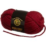 Lion Brand Yarn 640-138 Wool-Ease Thick & Quick Yarn, Cranberry