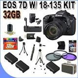 Buy Canon EOS 7D 18 MP CMOS Digital SLR Camera with 3-Inch LCD and 18-135mm f 3.5-5.6... by Canon