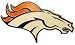 Denver Broncos Large NFL Football Logo Hitch Plug Receiver Cover