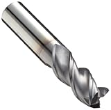 Niagara Cutter A345M Carbide End Mill for Aluminum, TiCN Coated, 3 Flutes, Square End, 20mm Cutting Length, 8mm Cutting Diameter