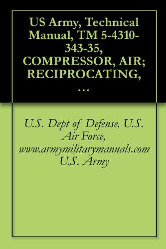 US Army, Technical Manual, TM 5-4310-343-35, COMPRESSOR, AIR; RECIPROCATING, BASE MTD, 4 CFM; 3,000 PSI, ELE MOTOR DRIVEN, (WALTER KIDDE MODEL 895026), ... military manauals, special forces