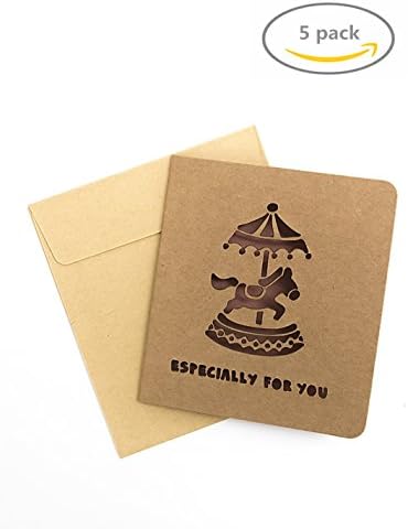 Mini Special Days Love You Blank Note Cards Envelopes, All Kinds Of Festival Greeting Card Kit Collection (Horse)
