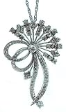 Vintage Diamond and Gold Pendant Brooch