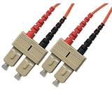 5M Multimode Duplex Fiber Optic Cable (62.5/125) - SC to SC