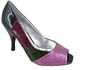 METALLIC MULTI-COLOR PEEP TOE HEEL