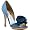 Badgley Mischka Women's Randall Peep-Toe Pump,Blue,10 M US