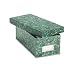 Oxford 39632 Oxford Reinforced Board 3 x 5 Card File With Lift-Off Cover, Green Marble