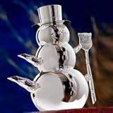 SILVER PLATED SNOWMAN COFFEE SET