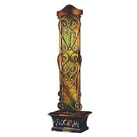 Bluworld VIWT8 75 x 22 x 16 Green Mirror Water Trellis Floor Fountain by Bluworld