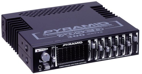PYRAMID 705CD 7 BAND EQ AMP W COMPUTERIZED SPECTRUM