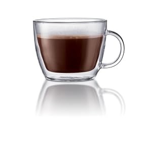 Bodum Bistro Double-Wall Insulated Glass Café Latte Mug, Set of 2 by Bodum