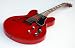 NEW PRO CHERRY FLAMED SEMI HOLLOW ELECTRIC GUITAR +CASE