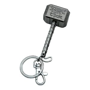 Thor Hammer Pewter Key Chain