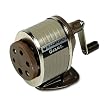 Sanford Products - Sanford - Giant Table or Wall-Mount Manual Pencil Sharpener, Gray/Tan - Sold As 1 Each - Six-position guide fits most pencil sizes. - Wide receptacle holds more shavings. - Point stop prevents over-sharpening. - Mounting screws included. -