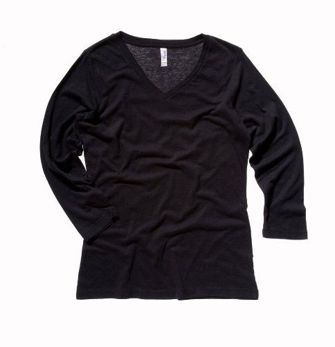 Bella + Canvas - Missy Three-Quarter Sleeve Jersey V-Neck T-Shirt - 6425