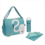 Kalencom Eleanor Diaper Bag (Egret Turquoise)