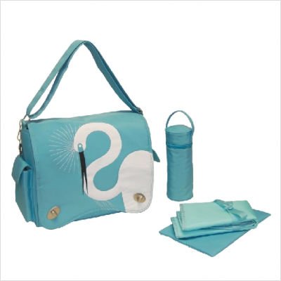 Kalencom Eleanor Diaper Bag (Egret Turquoise)