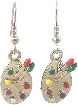 Surgical Steel Dangle Earrings Artist Palette