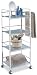 Organize It All 16724-2 4 Shelf Cart with Towel Bar - Glass