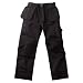 Blaklader Workwear Heavy Worker Pant with Utility Pockets, 38-Inch Waist, 30-Inch Length, 13-Ounce Cotton Twill Black/Black