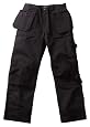 Blaklader Workwear Heavy Worker Pant with Utility Pockets, 34-Inch Waist, 30-Inch Length, 13-Ounce Cotton Twill Black/Black