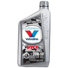Valvoline VV211 VR1 Racing Formula SAE 20W-50 Turbo Approved Motor Oil - 1 Quart (Case of 12)