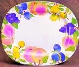 Gourmac 14 Inch Serving Platter - Decorated- Fruit 3914 FR