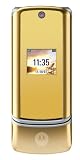 Motorola - KRZR K1 - T�l�phone portable � clapet - photo / MP3 / bluetooth / slot MicroSD - gold