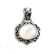 Silver Stone Pendants, Size: 31mm (1.2 inches)