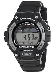 Watch: Casio Mens WS220-1A Solar Runner Tough Solar Multi-Function Runner Watch - Casio