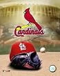 St Louis Cardinals MLB 8x10 Photograph Team Logo and Baseball Cap Collage
