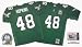 Wes Hopkins 1992 Philadelphia Eagles #48 Authentic Throwback Mitchell and Ness NFL Football Jersey (