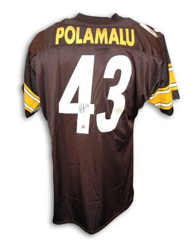 Troy Polamalu Pittsburgh Steelers Autographed Black Throwback Jersey