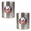 New York Islanders NHL 2pc Stainless Steel Can Holder Set- Primary Logo by Great American Products