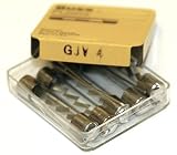 Fuses: Box of (5) Bussmann GJV-4 Amp @ 250 Volts or Less 1/4" x 1-1/4" Fast Blowing Fuses with Pig Tail Leads