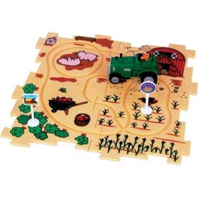 Childrens Toyshop  Third Party New : Brand New Boxed Battery Powered Tractor Puzzle Track