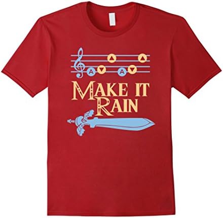 Men's  Make It Rain T-Shirt Large Cranberry