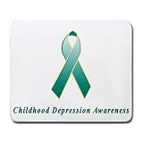 Childhood Depression Awareness Ribbon Mouse Pad
