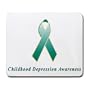 Childhood Depression Awareness Ribbon Mouse Pad