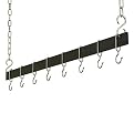 Rogar 48" Hanging Bar Rack - Black/ Chrome