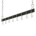 Kitchen & Housewares : Rogar 54" Hanging Bar Rack - Black/ Chrome