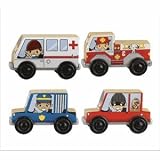 Kidkraft Playkraft Wooden Emergency Vehicles Set