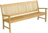 Teak Mayfair 4 Seater Wood Garden Furniture Bench Chair