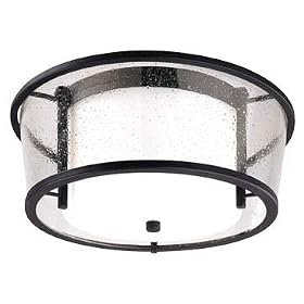 Bennington Iron Bronze 15 Wide Outdoor Ceiling Fixture by Troy
