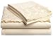 Pike Street 100% Cotton 400-Thread Count Heirloom Lace Embroided Sheet Set, Ivory, Full