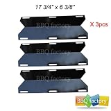 91231(3-pack) BBQ Gas Grill Heat Plate Porcelain Steel Heat Shield for Mcm, Costco Kirland, Glen Canyon, Jenn-air, Nexgrill, Sterling Forge, Lowes