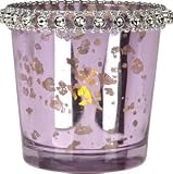 Light Purple Mercury Glass (with rhinestones)