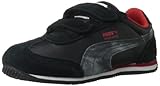 PUMA Whirlwind Dipdye Velcro Sneaker (Infant/Toddler/Little Kid),Black/Dark Shadow/High Risk Red,10 M US Toddler